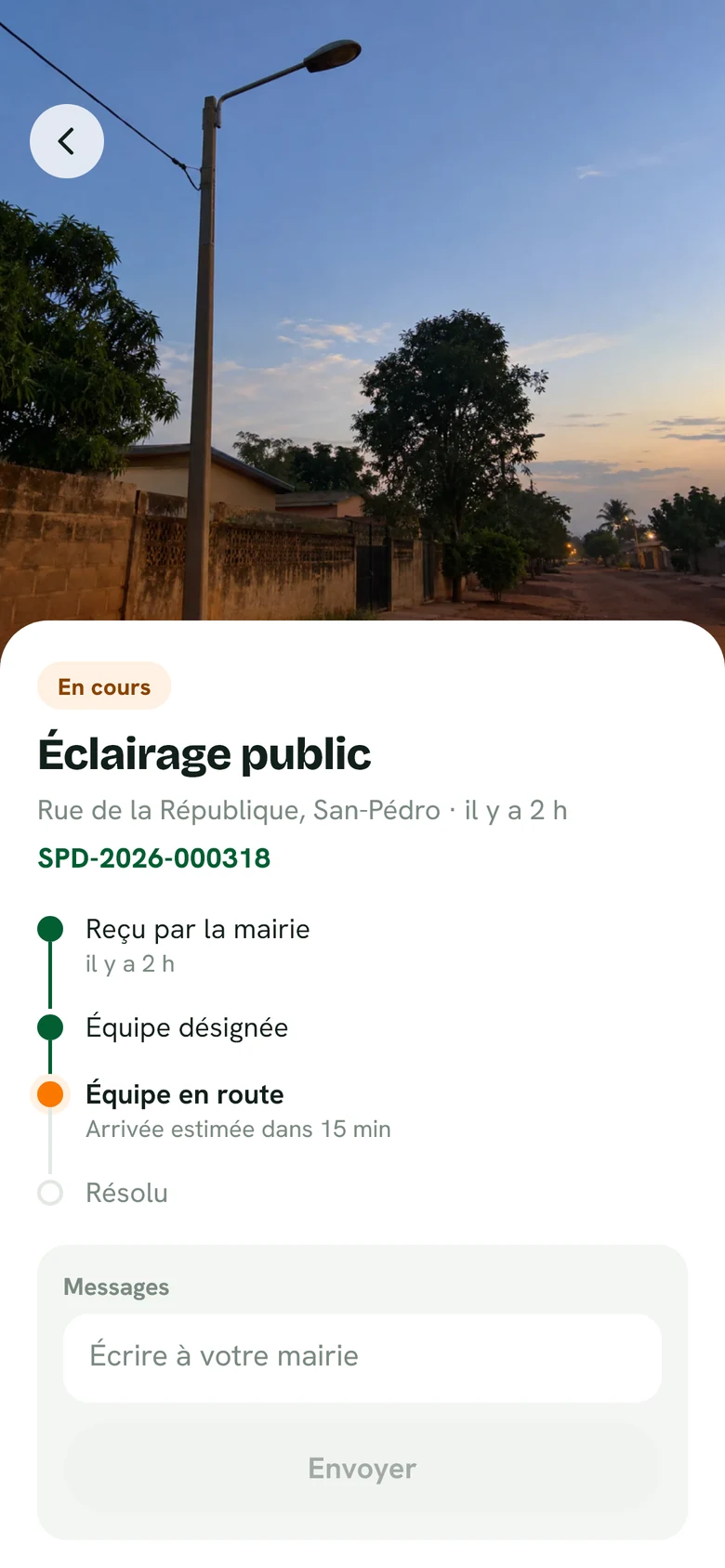 Équipe en route